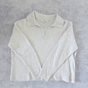 LOFT Soft Beige Knit Sweater